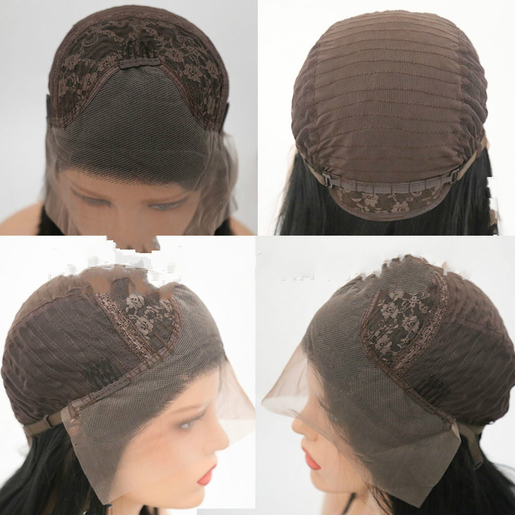 Front bob lace big wave wig