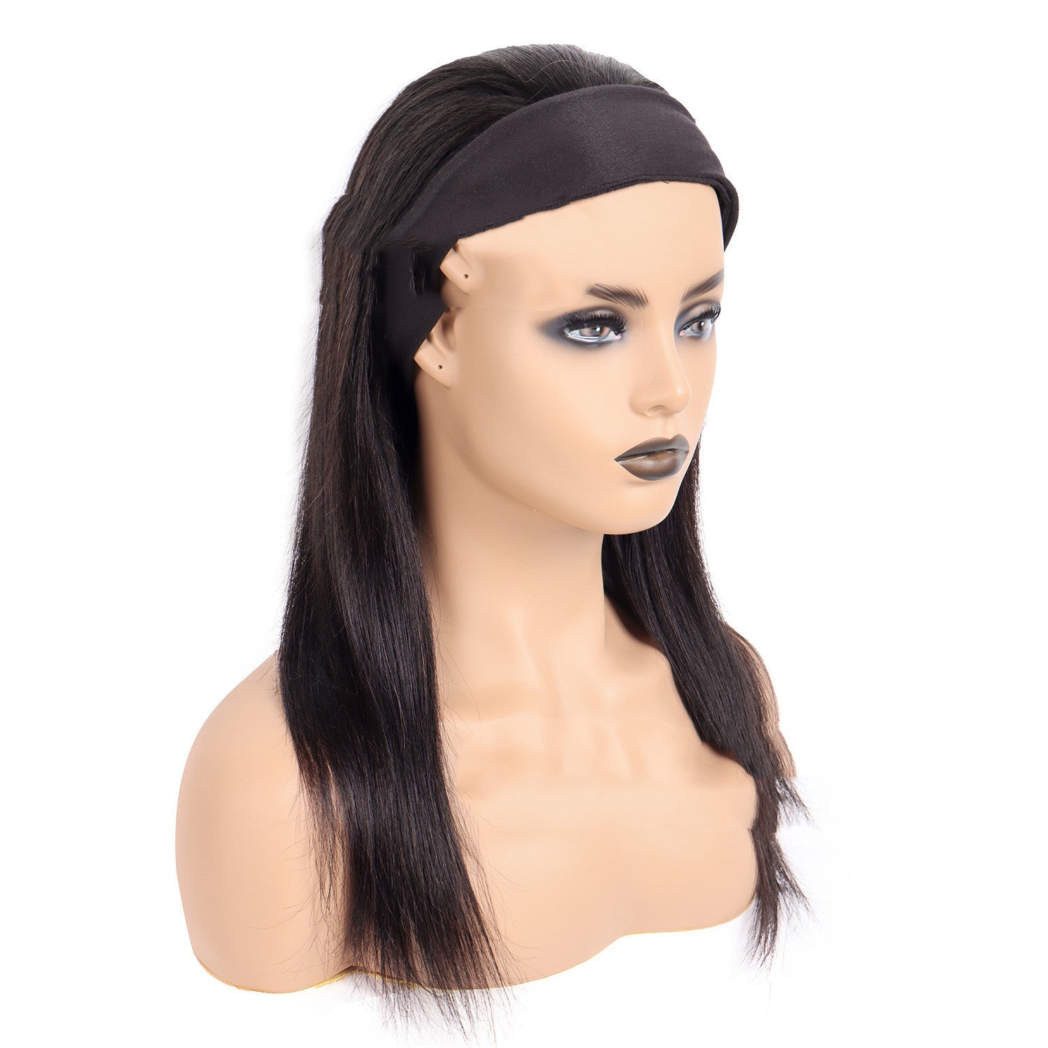 Human Hair Headband Wigs Hair Is Reversed, Hair Band, Wig