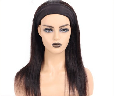 Human Hair Headband Wigs Hair Is Reversed, Hair Band, Wig