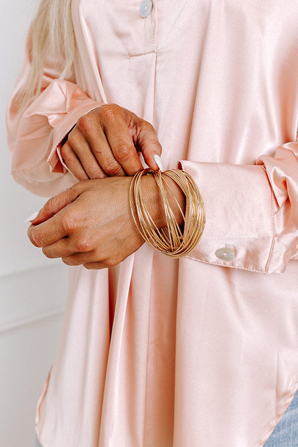 Gold Boho Alloy Bracelet Set