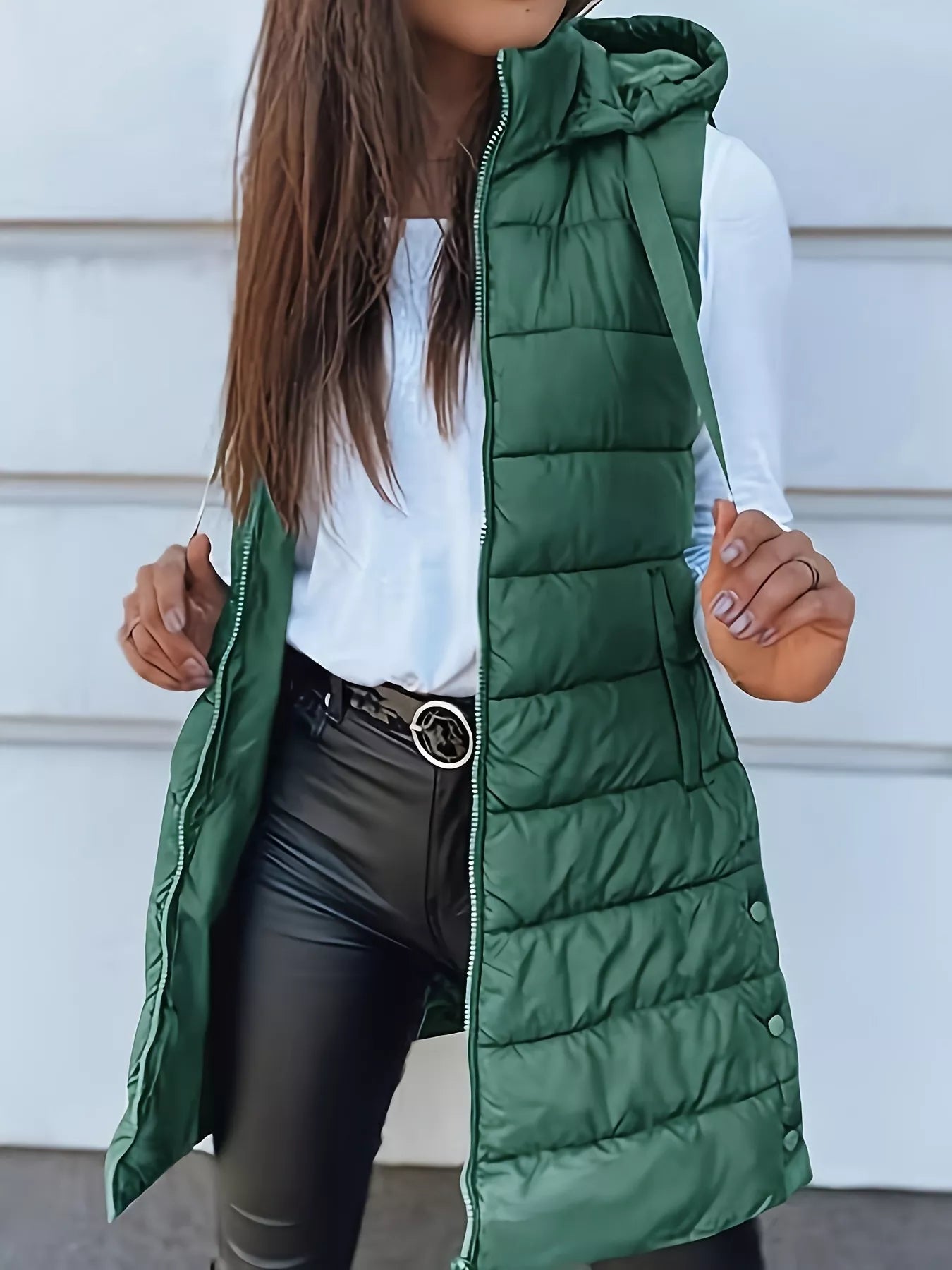 Zip Up Hooded Winter Coat