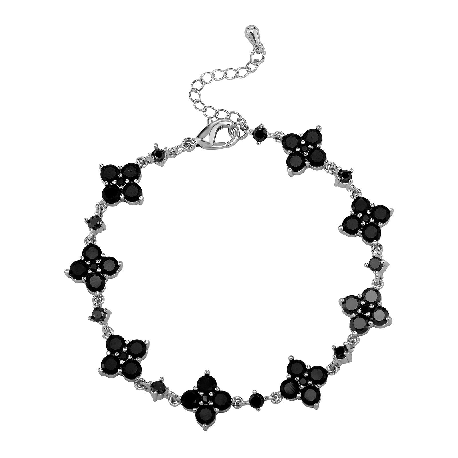 Flower Rhinestone Bracelet Light Luxury Sparking Zirconium High-grade Niche Bracelet Hand Jewelry