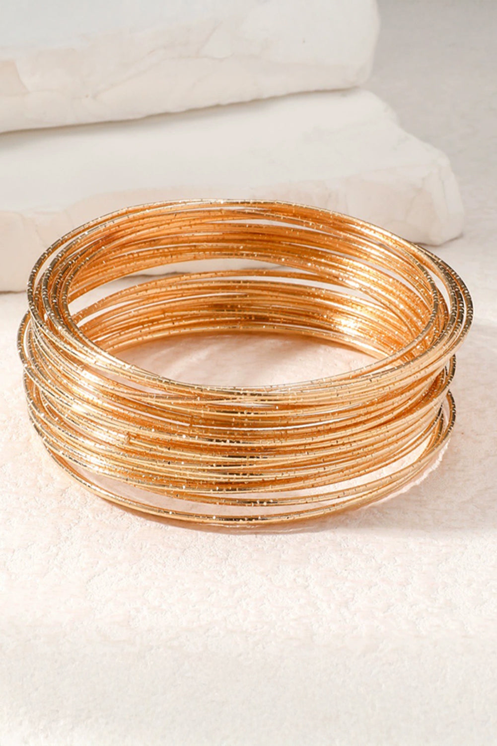 Gold Boho Alloy Bracelet Set