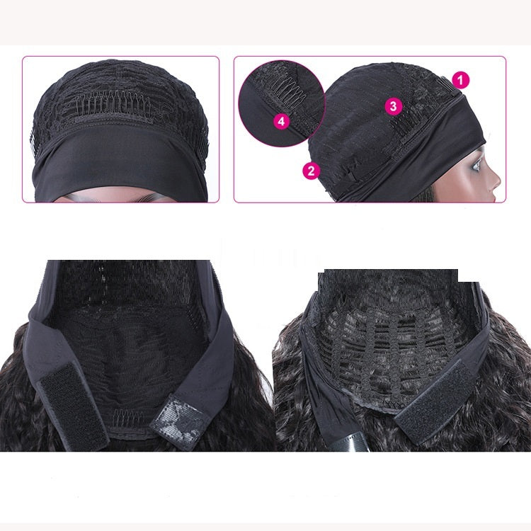 Human Hair Straight Strip Headband