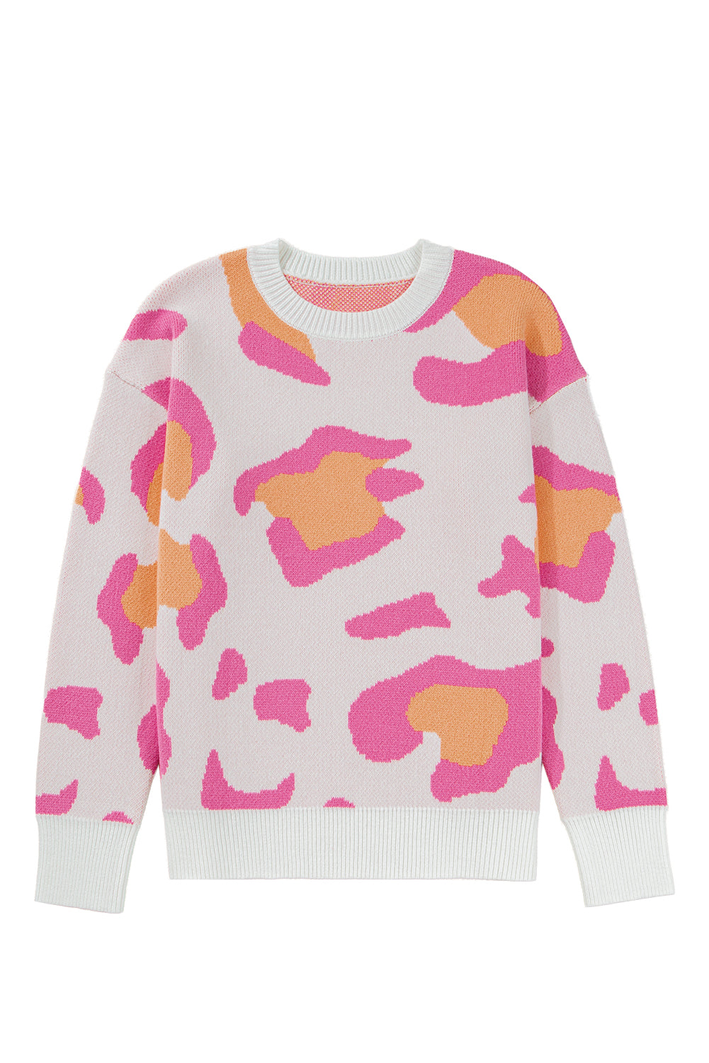 Sachet Pink Cheetah Colorblock Sweater