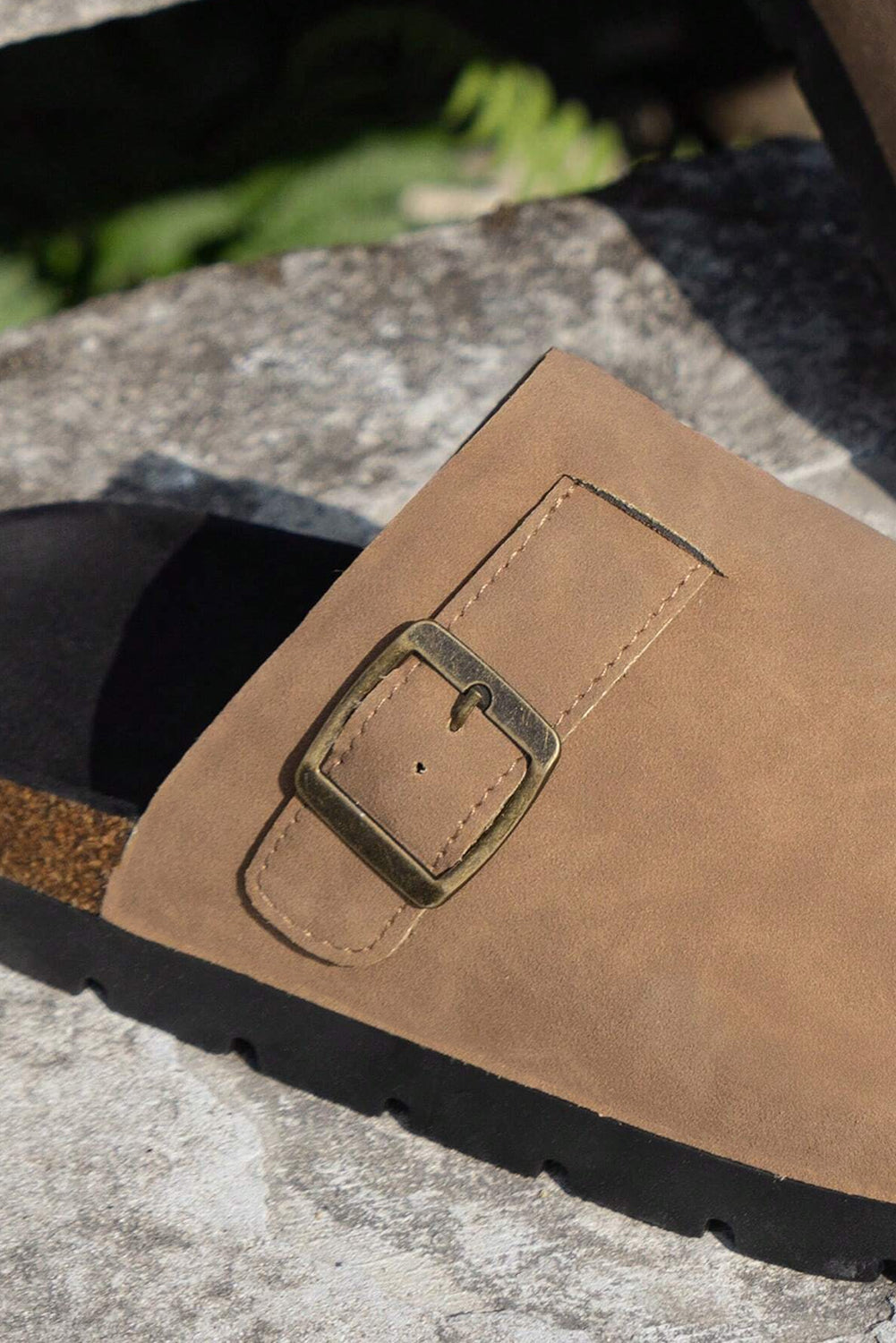 Light French Beige Slip On Platform Shoes