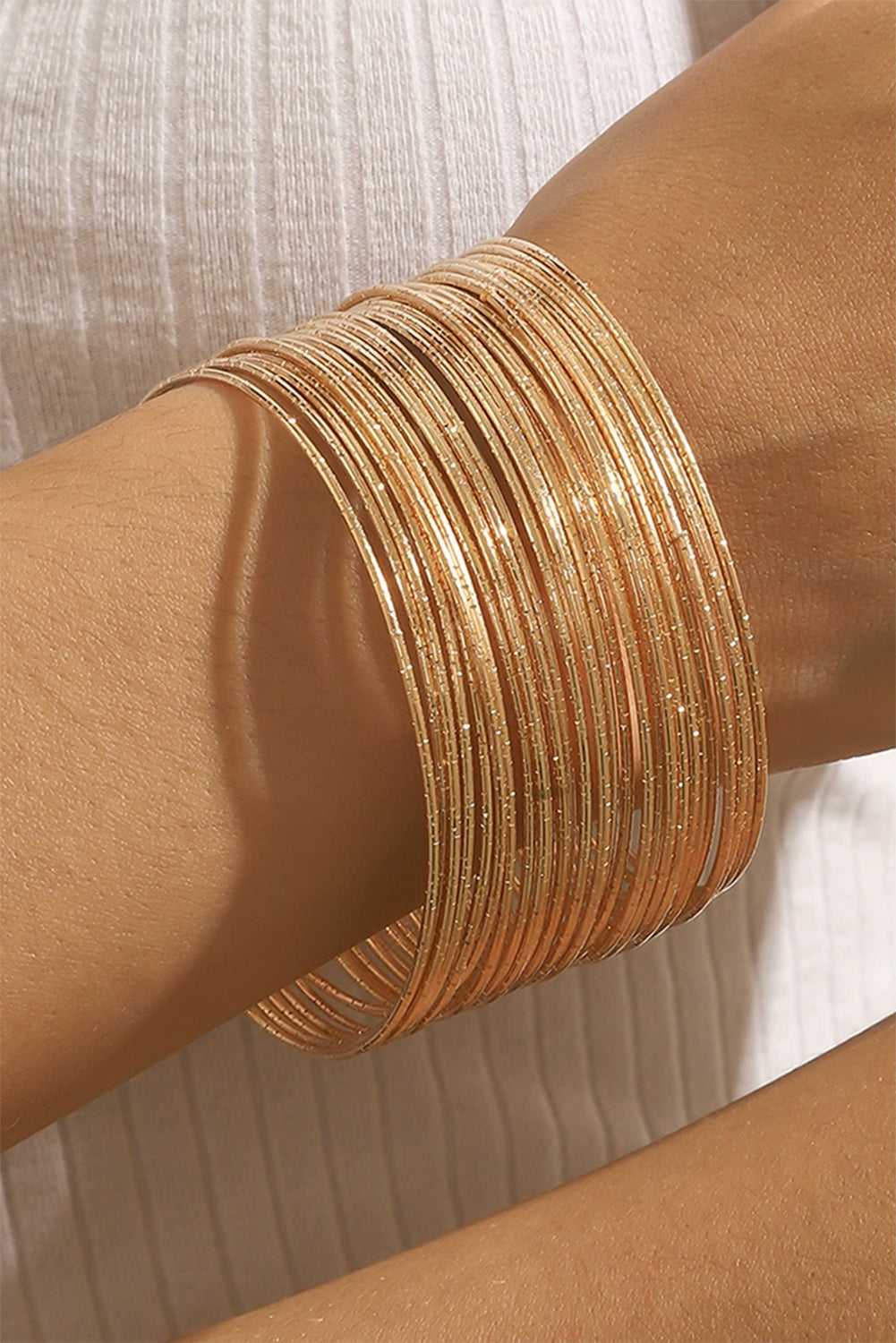 Gold Boho Alloy Bracelet Set