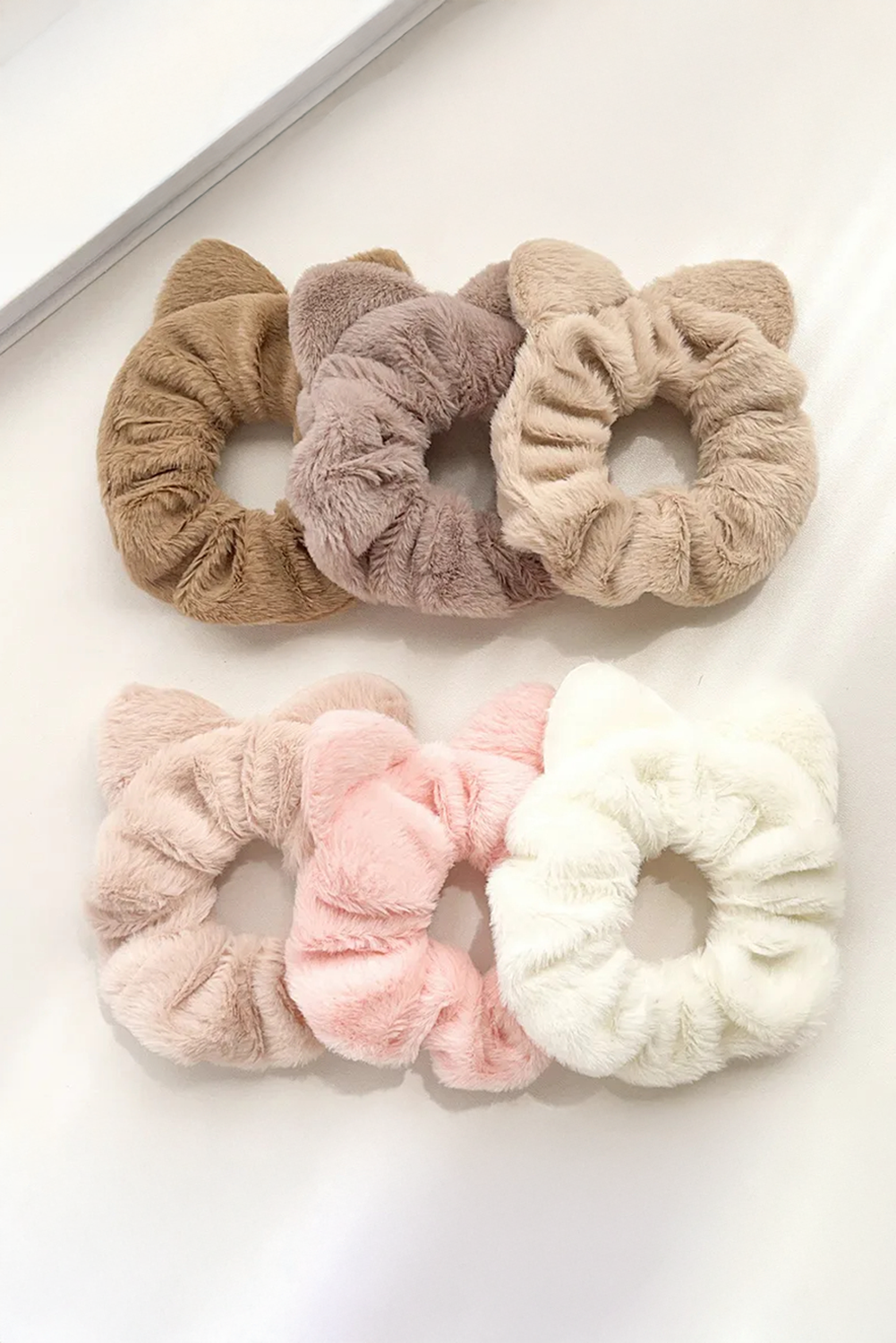Light Pink Fluffy Cat Ear Hair Tie