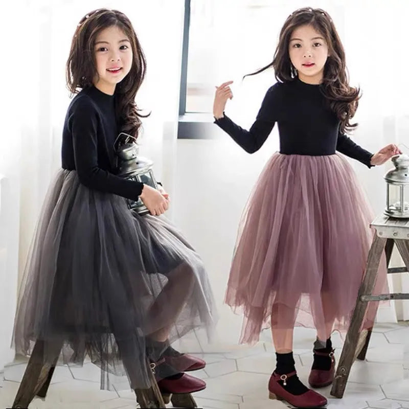 Casual Cute Streetwear Solid Color Cotton Girls Dresses