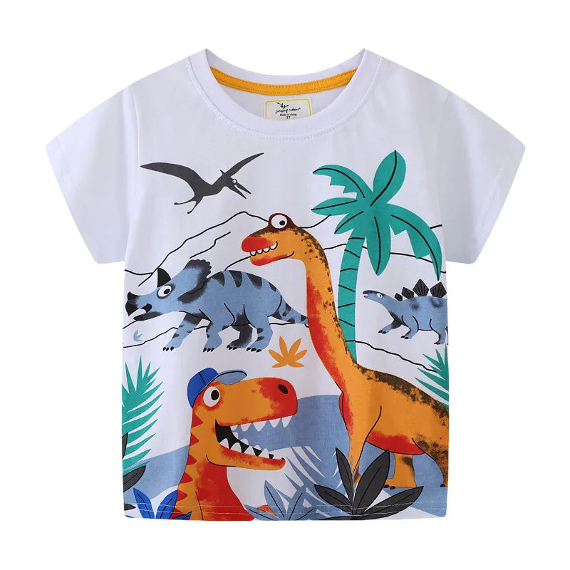 Cute Dinosaur Cotton T-shirts & Shirts