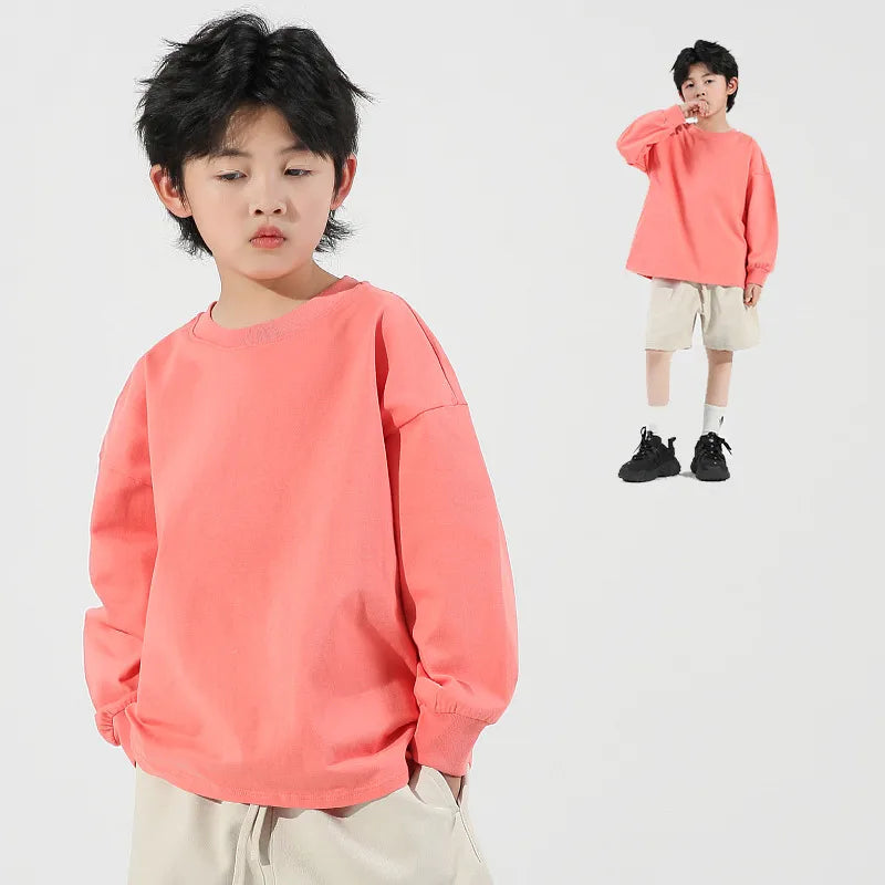 Casual Solid Color Cotton T-shirts & Shirts